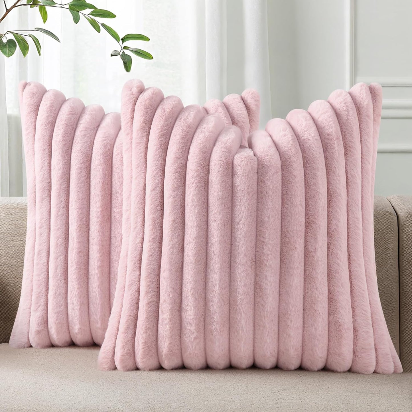 Bunny Faux Fur Pillow Covers
